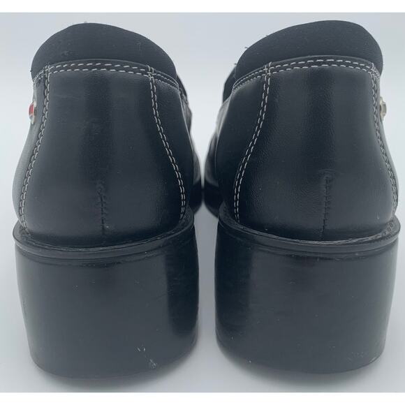 Tommy Hilfiger Classic Black Women's Loafers Size 7 - Picture 3 of 9